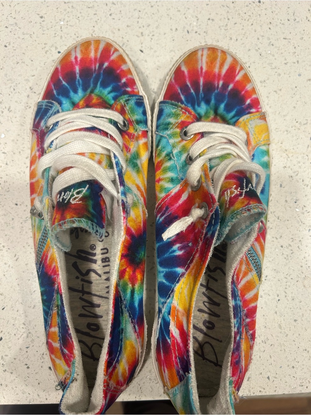 Blowfish Women's Tie-Dye Canvas Sneakers - Multicolor Size 10